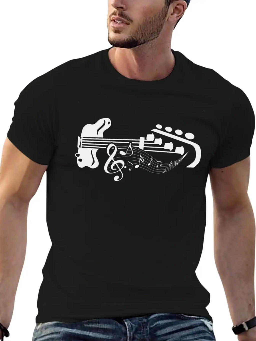 Bass Player Shirt Breathable Soft Cotton T-Shirt – Timeless Casual Look