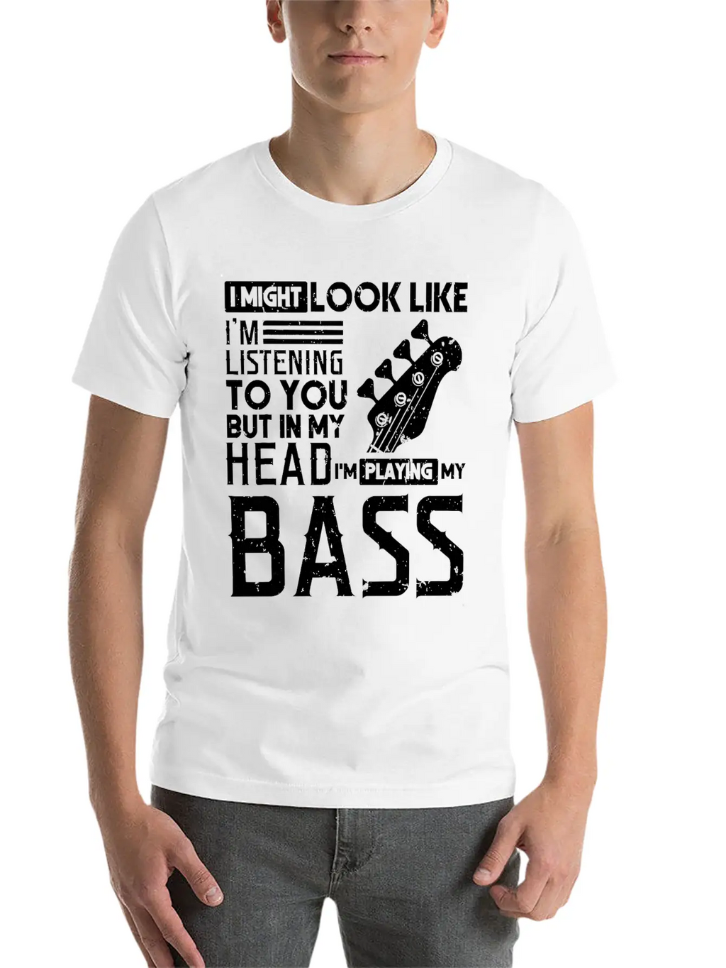 Bass Player Shirt Men Gift For Bass Guitar Player Breathable Graphic T-Shirt – Perfect For Casual Days