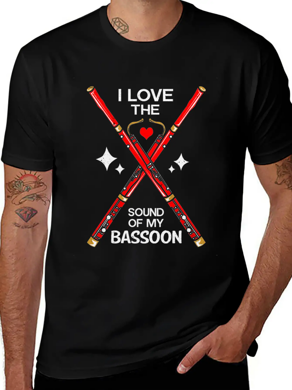 Bassoon Unisex Short Sleeve Soft Cotton T-Shirt – Casual Everyday Wear