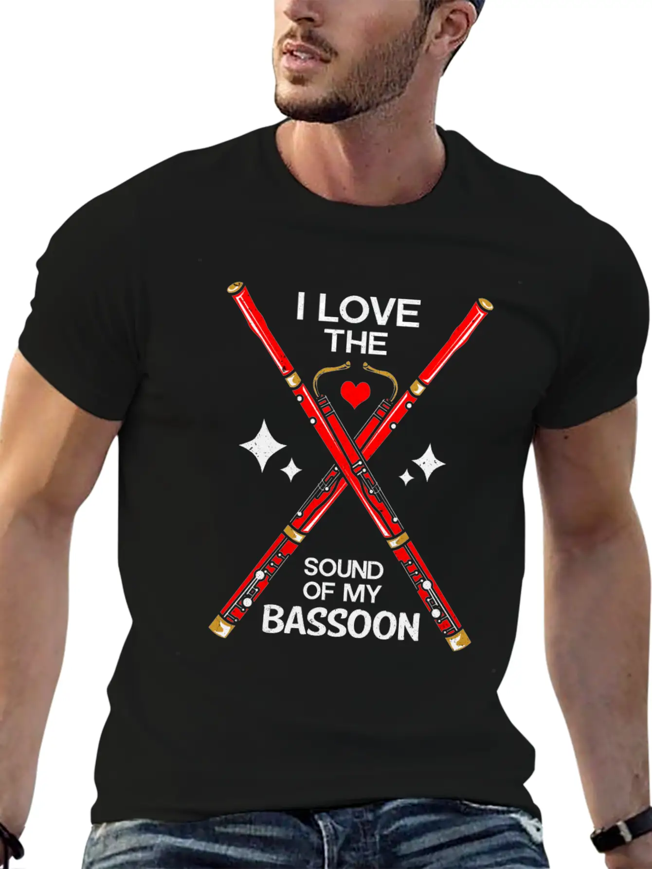 Bassoon Unisex Short Sleeve Soft Cotton T-Shirt – Casual Everyday Wear