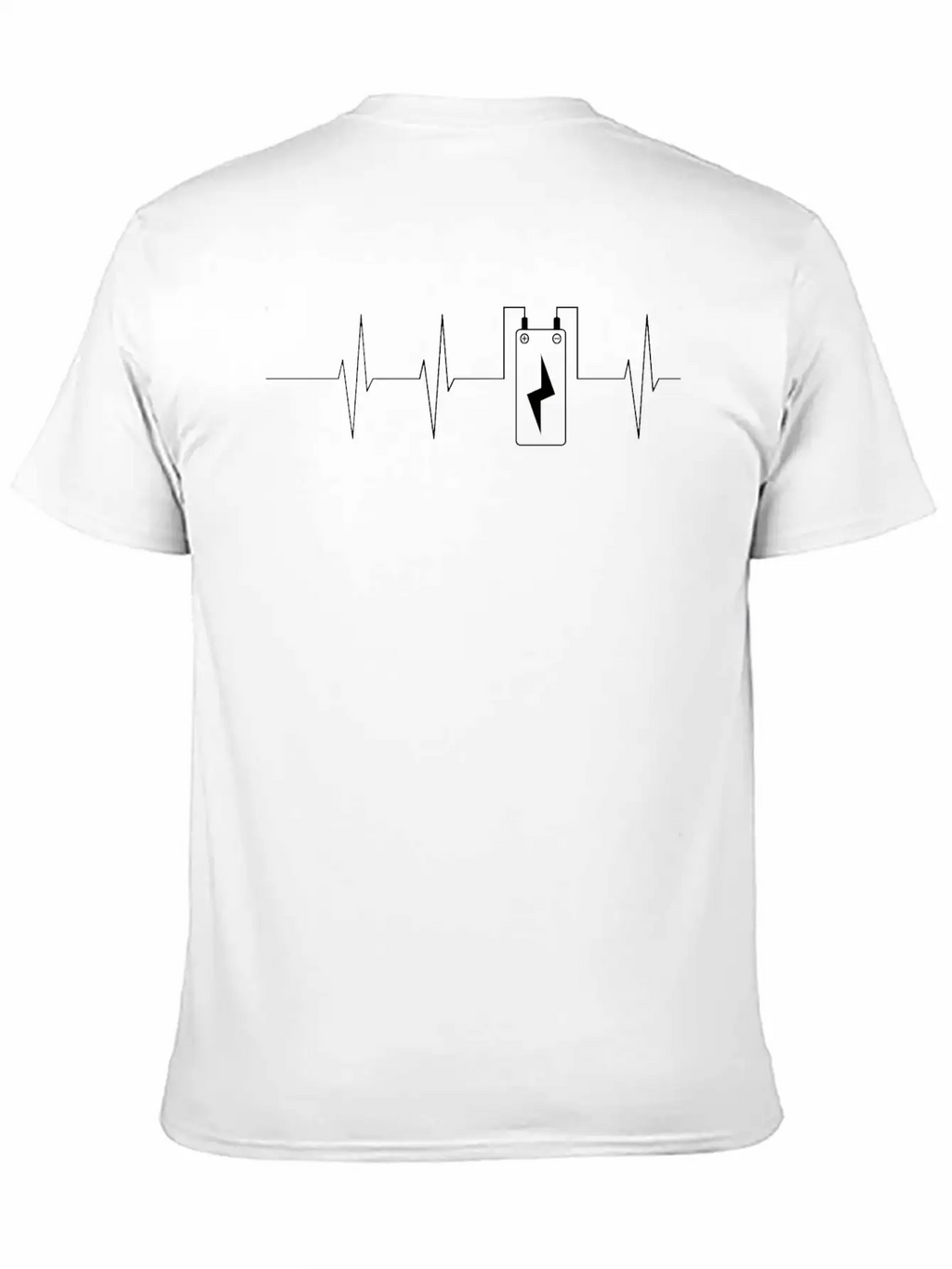 Battery Heart Beat Electronics / Gift Idea Essential Cotton Tee For Daily Outfits – Unisex Style