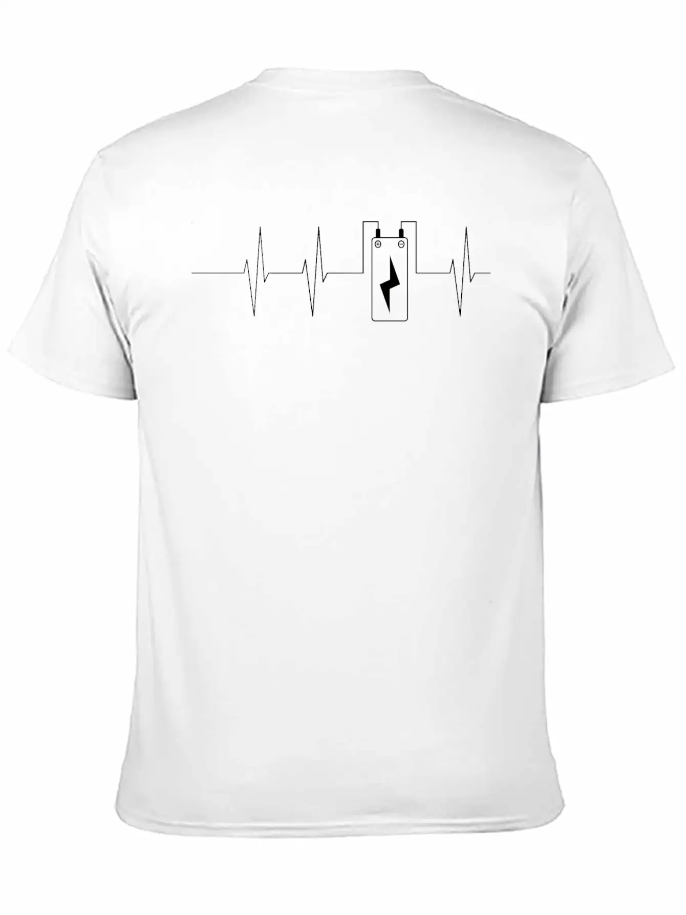 Battery Heart Beat Electronics / Gift Idea Essential Cotton Tee For Daily Outfits – Unisex Style