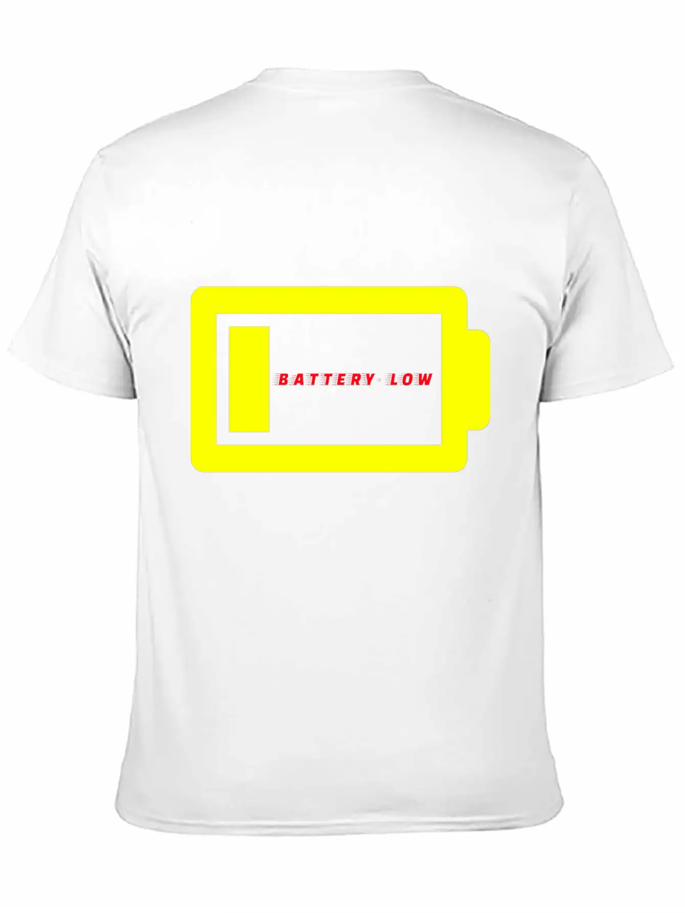 BATTERY LOW Unisex Casual T-Shirt – Clean Design For Daily Comfort