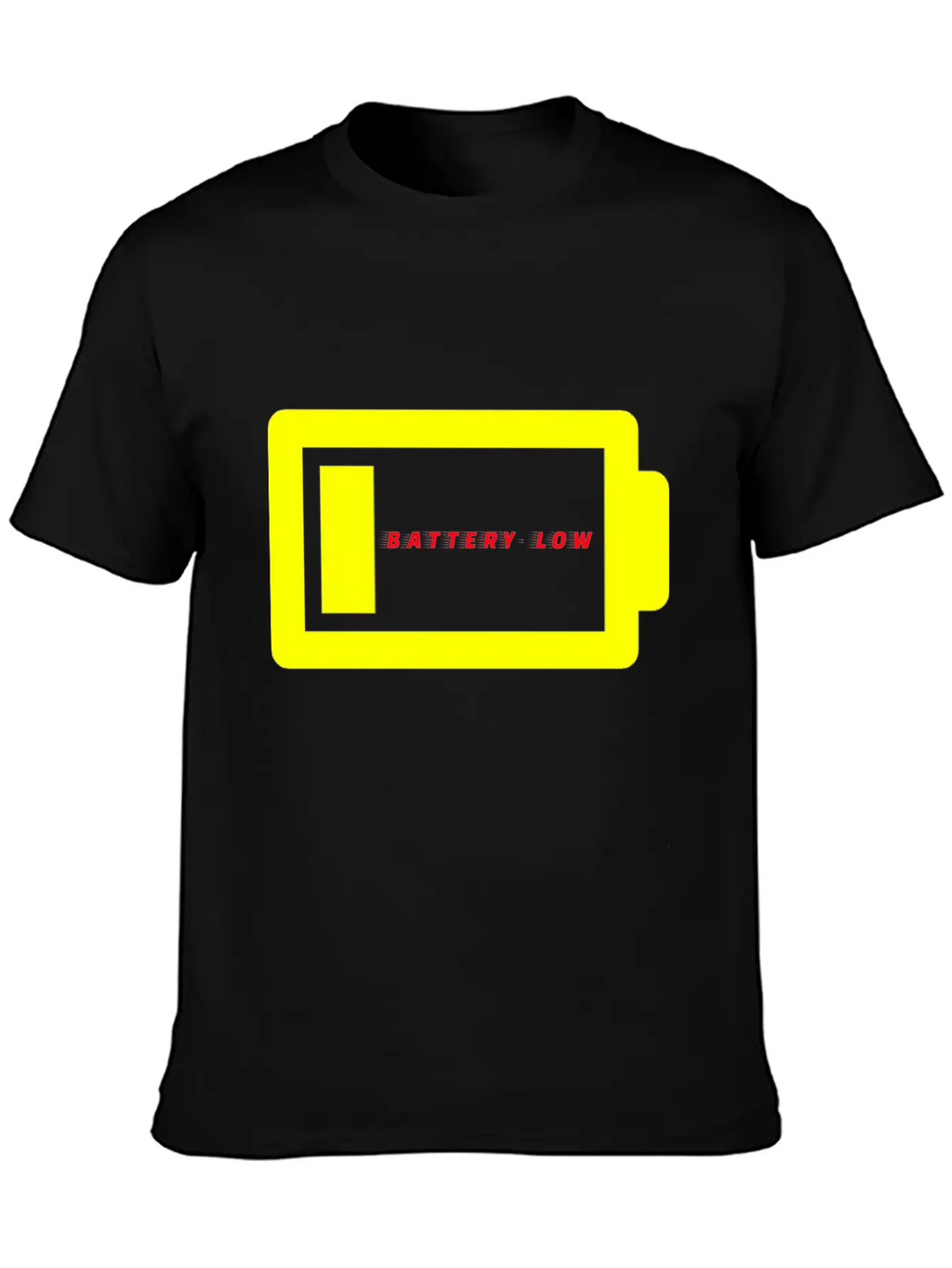 BATTERY LOW Unisex Casual T-Shirt – Clean Design For Daily Comfort