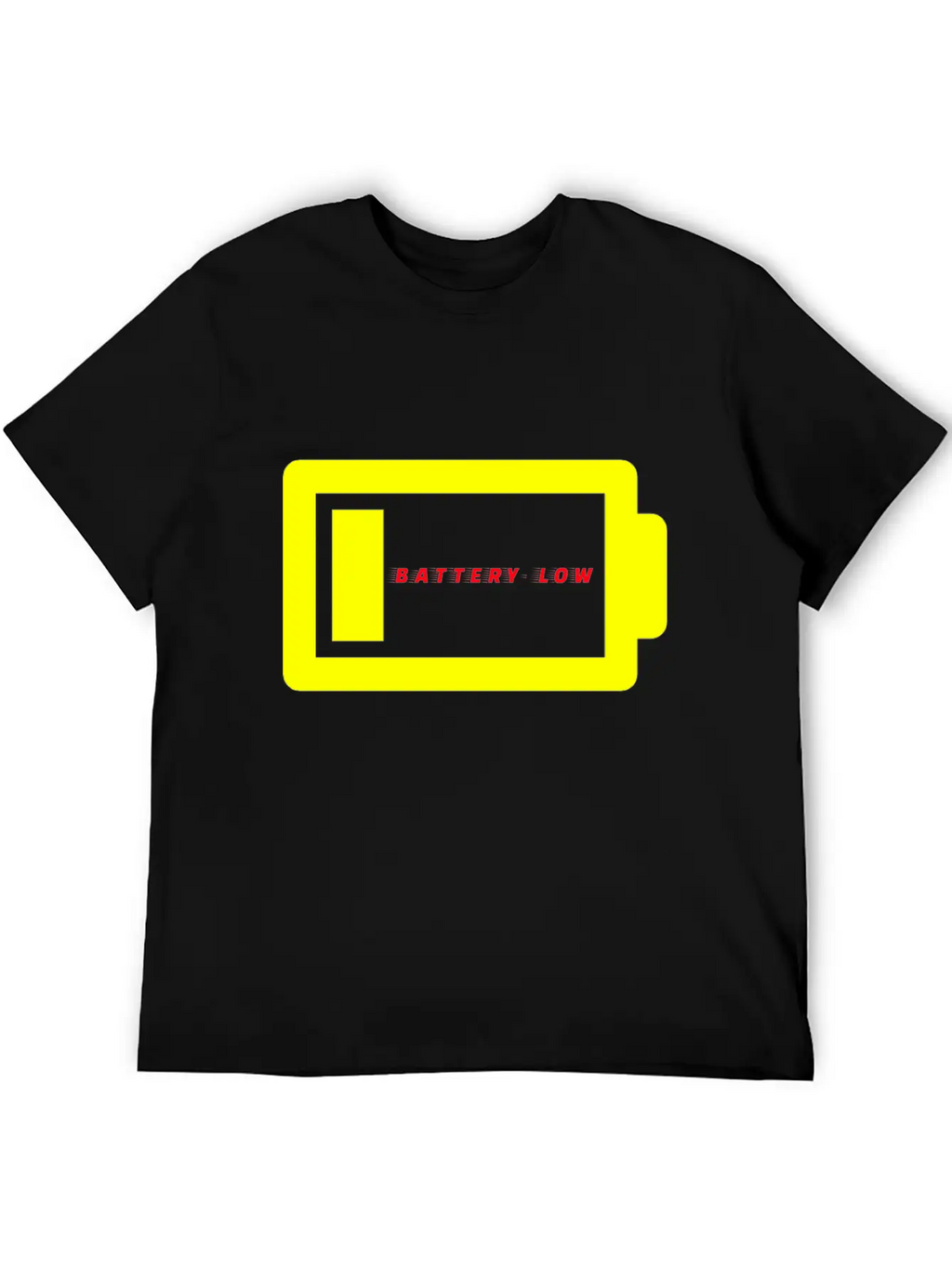 BATTERY LOW Unisex Casual T-Shirt – Clean Design For Daily Comfort