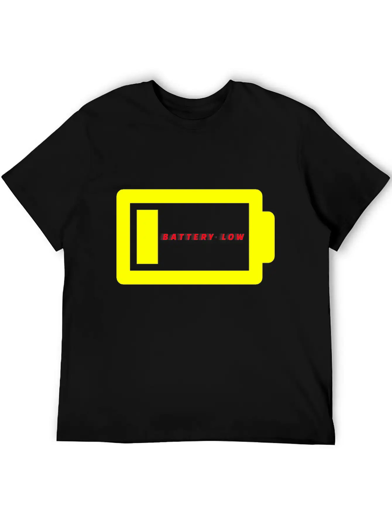 BATTERY LOW Unisex Casual T-Shirt – Clean Design For Daily Comfort