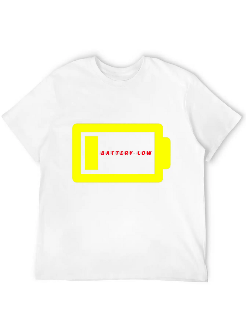 BATTERY LOW Unisex Casual T-Shirt – Clean Design For Daily Comfort