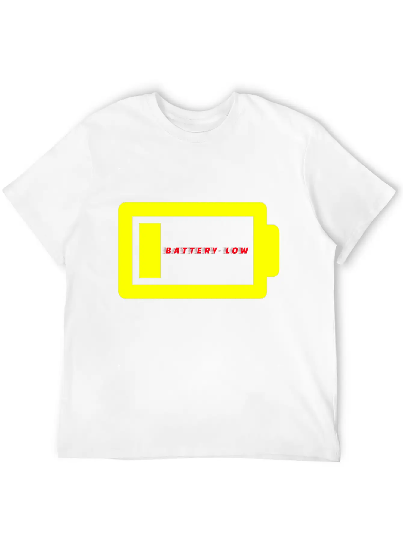BATTERY LOW Unisex Casual T-Shirt – Clean Design For Daily Comfort