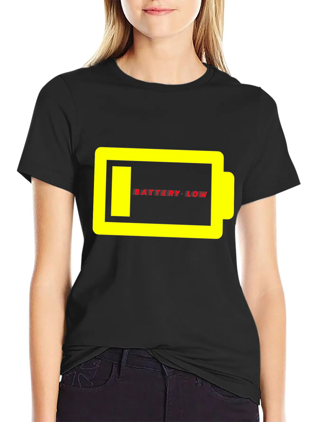 BATTERY LOW Unisex Casual T-Shirt – Clean Design For Daily Comfort