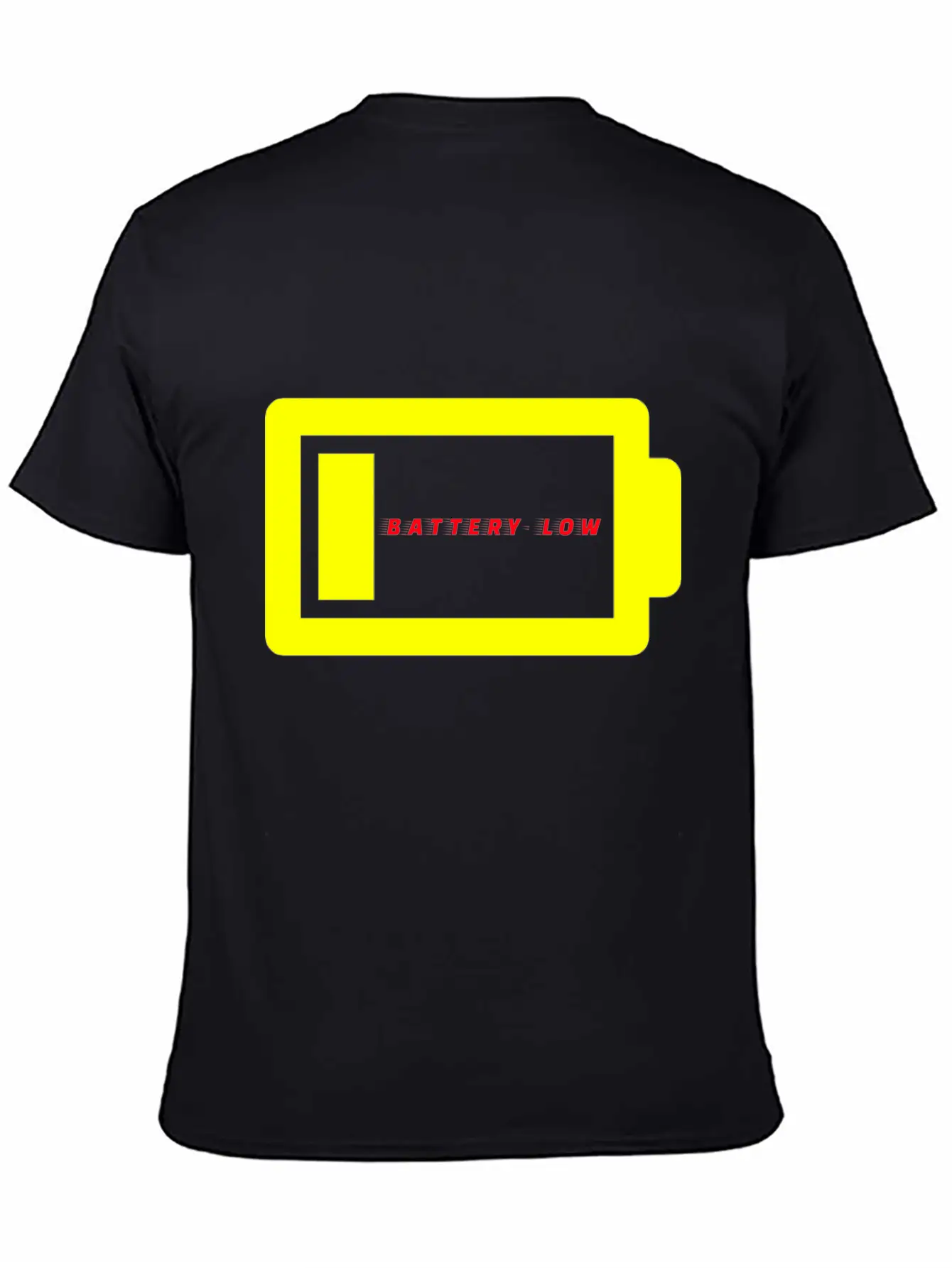BATTERY LOW Unisex Casual T-Shirt – Clean Design For Daily Comfort