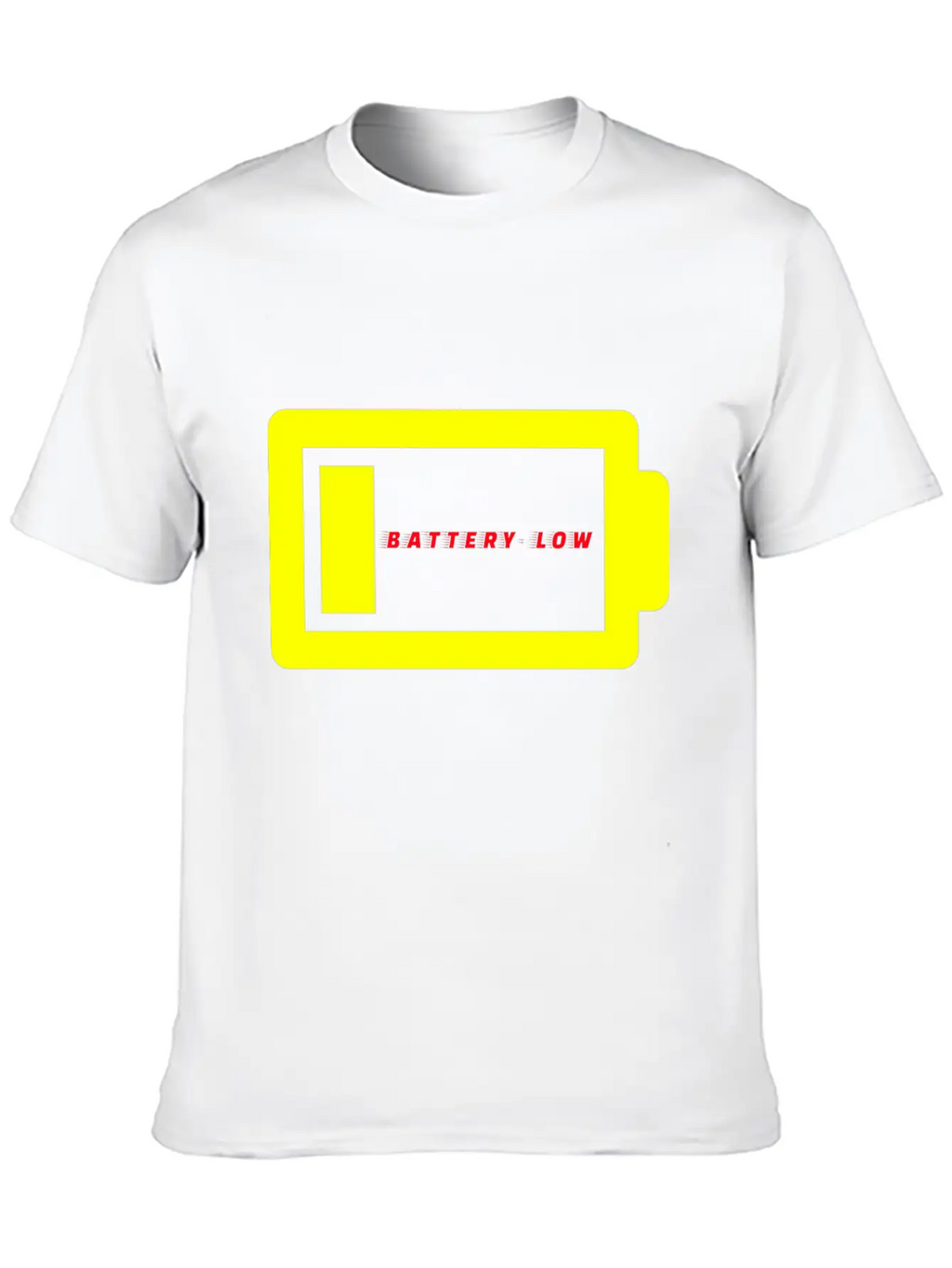 BATTERY LOW Unisex Casual T-Shirt – Clean Design For Daily Comfort