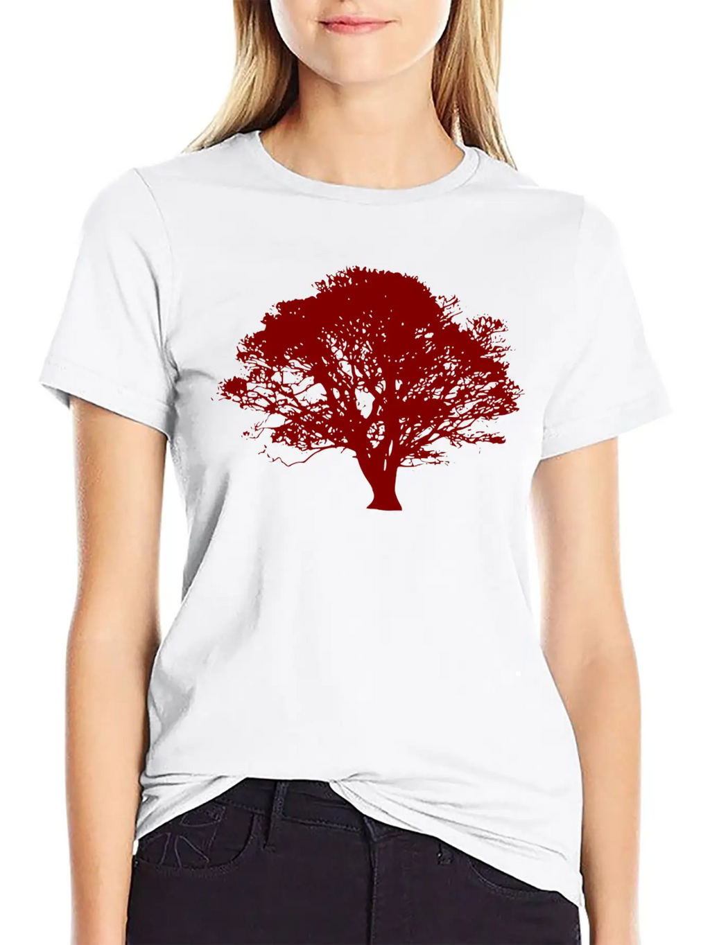 Baum Tree Baumstamm Wald Forest Woods148 Unisex Short Sleeve Soft Cotton T-Shirt – Casual Everyday Wear