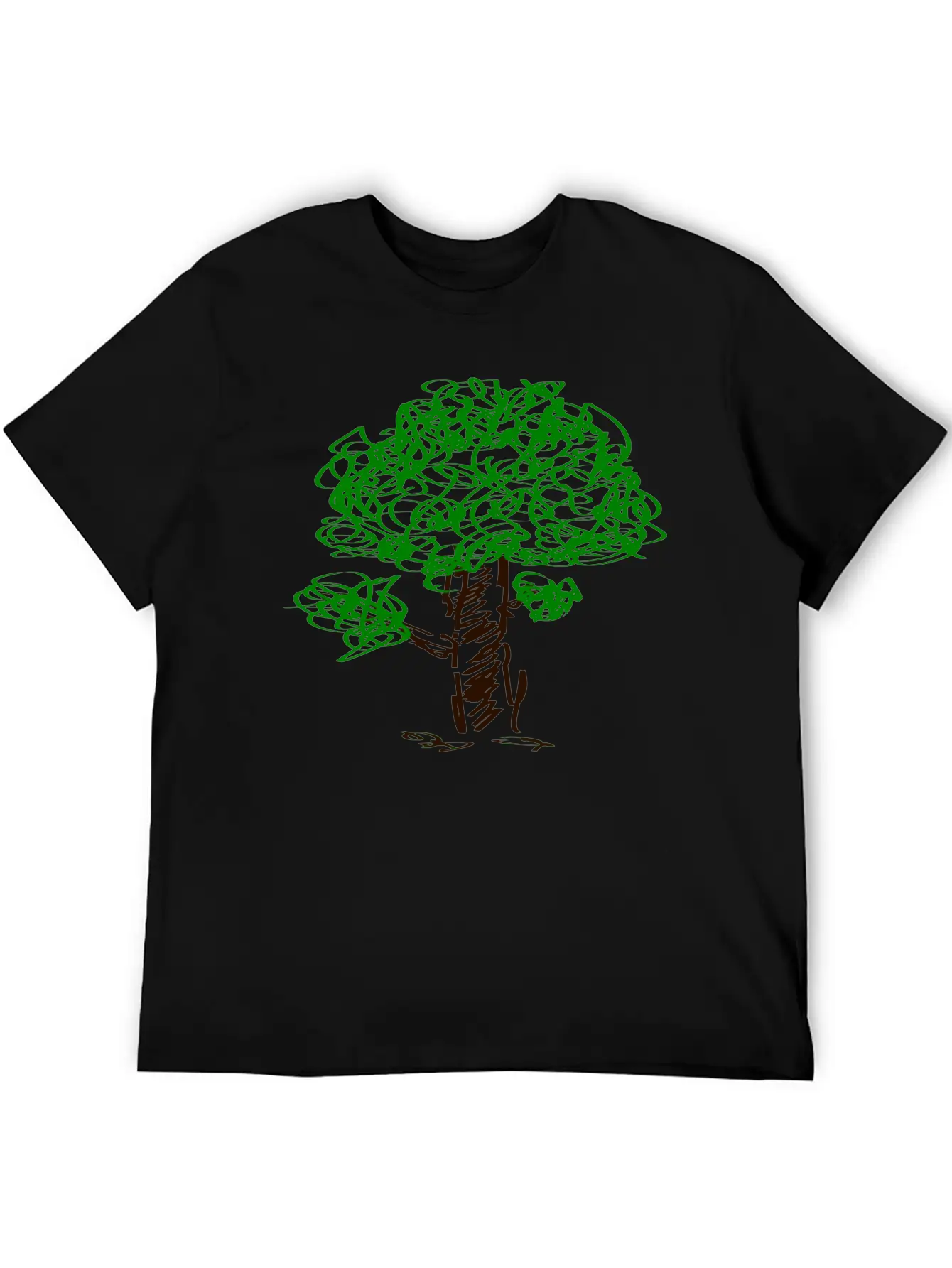 Baum Tree Baumstamm Wald Forest Woods187 Unisex Short Sleeve Soft Cotton T-Shirt – Casual Everyday Wear