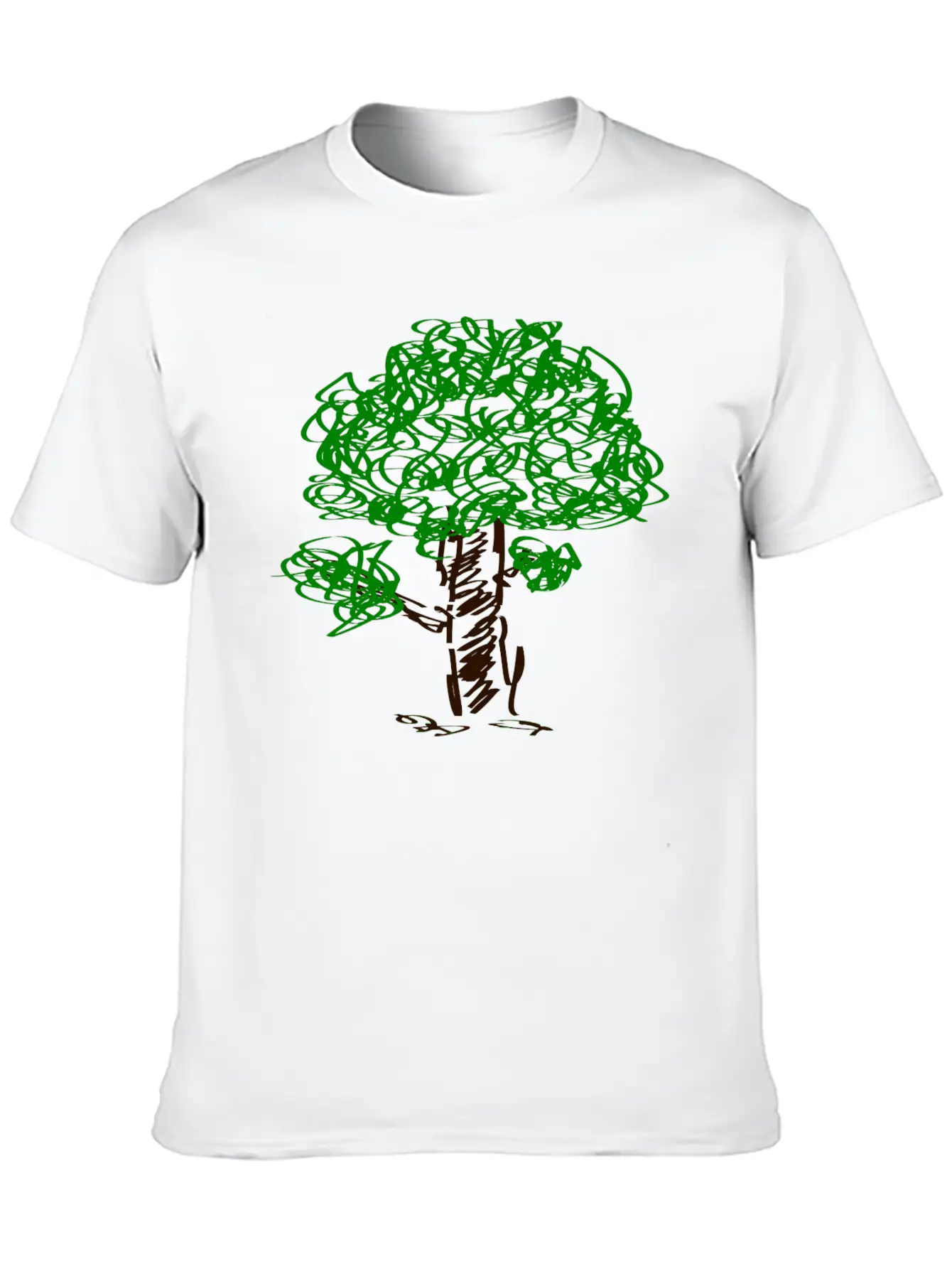 Baum Tree Baumstamm Wald Forest Woods187 Unisex Short Sleeve Soft Cotton T-Shirt – Casual Everyday Wear