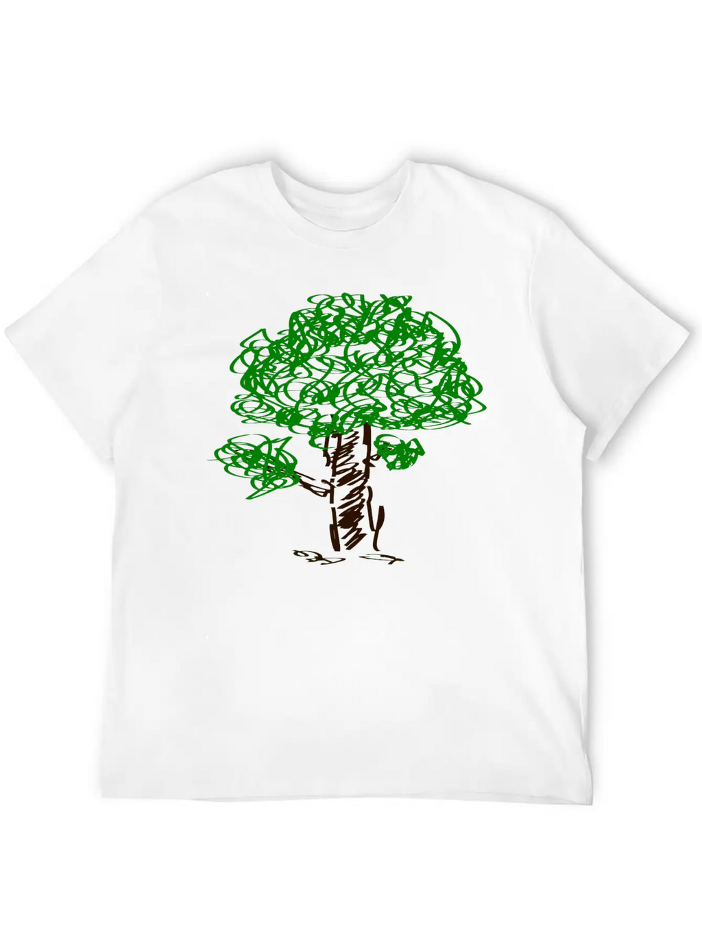 Baum Tree Baumstamm Wald Forest Woods187 Unisex Short Sleeve Soft Cotton T-Shirt – Casual Everyday Wear