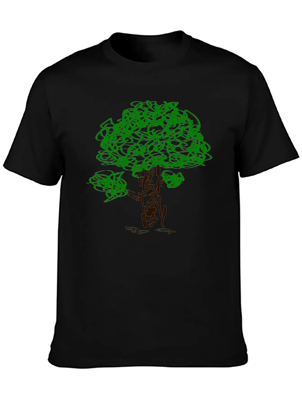 Baum Tree Baumstamm Wald Forest Woods187 Unisex Short Sleeve Soft Cotton T-Shirt – Casual Everyday Wear