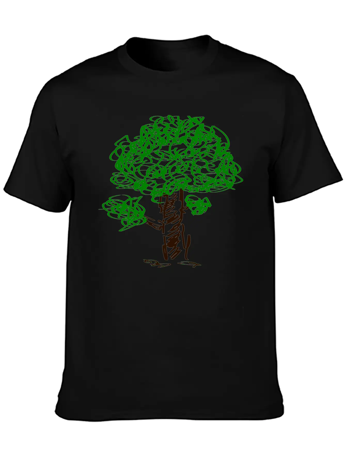 Baum Tree Baumstamm Wald Forest Woods187 Unisex Short Sleeve Soft Cotton T-Shirt – Casual Everyday Wear