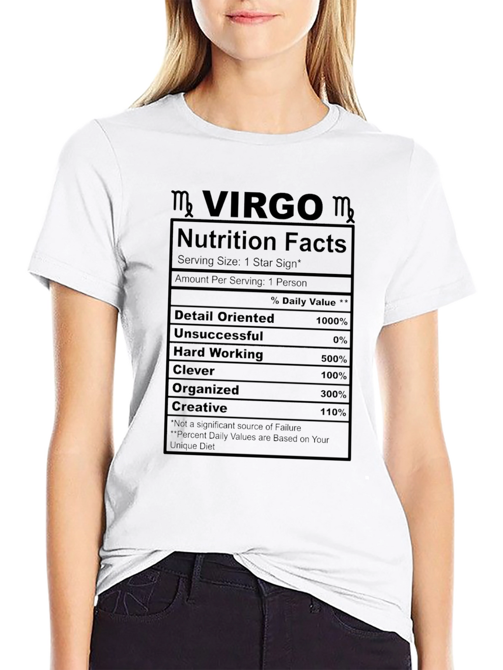 Virgo Nutrition Facts T-Shirt Zodiac Horoscope