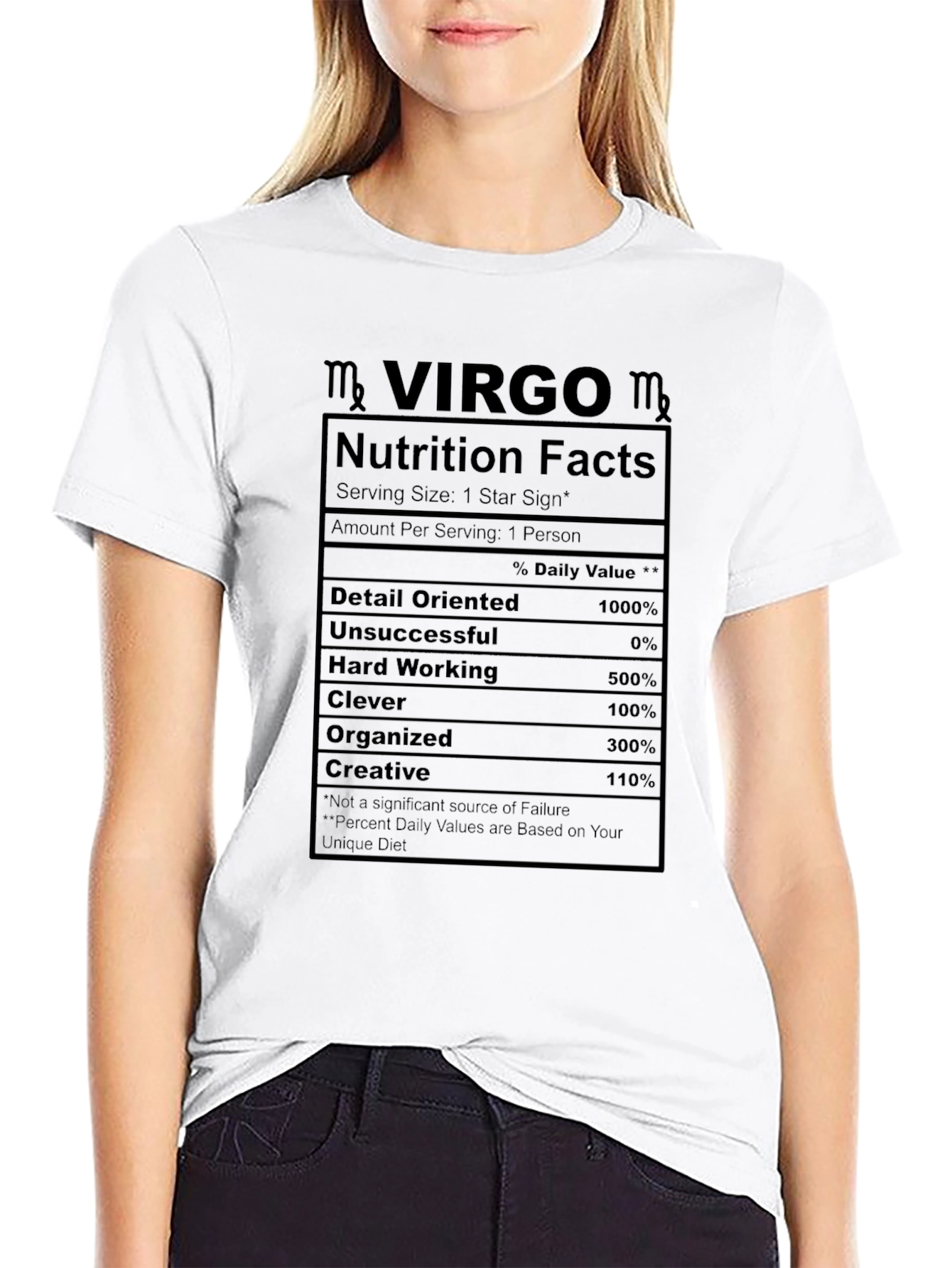 Virgo Nutrition Facts T-Shirt Zodiac Horoscope