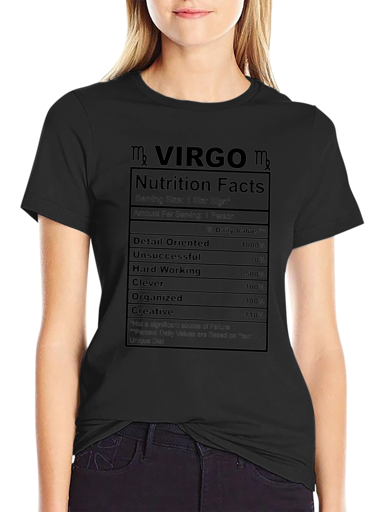 Virgo Nutrition Facts T-Shirt Zodiac Horoscope