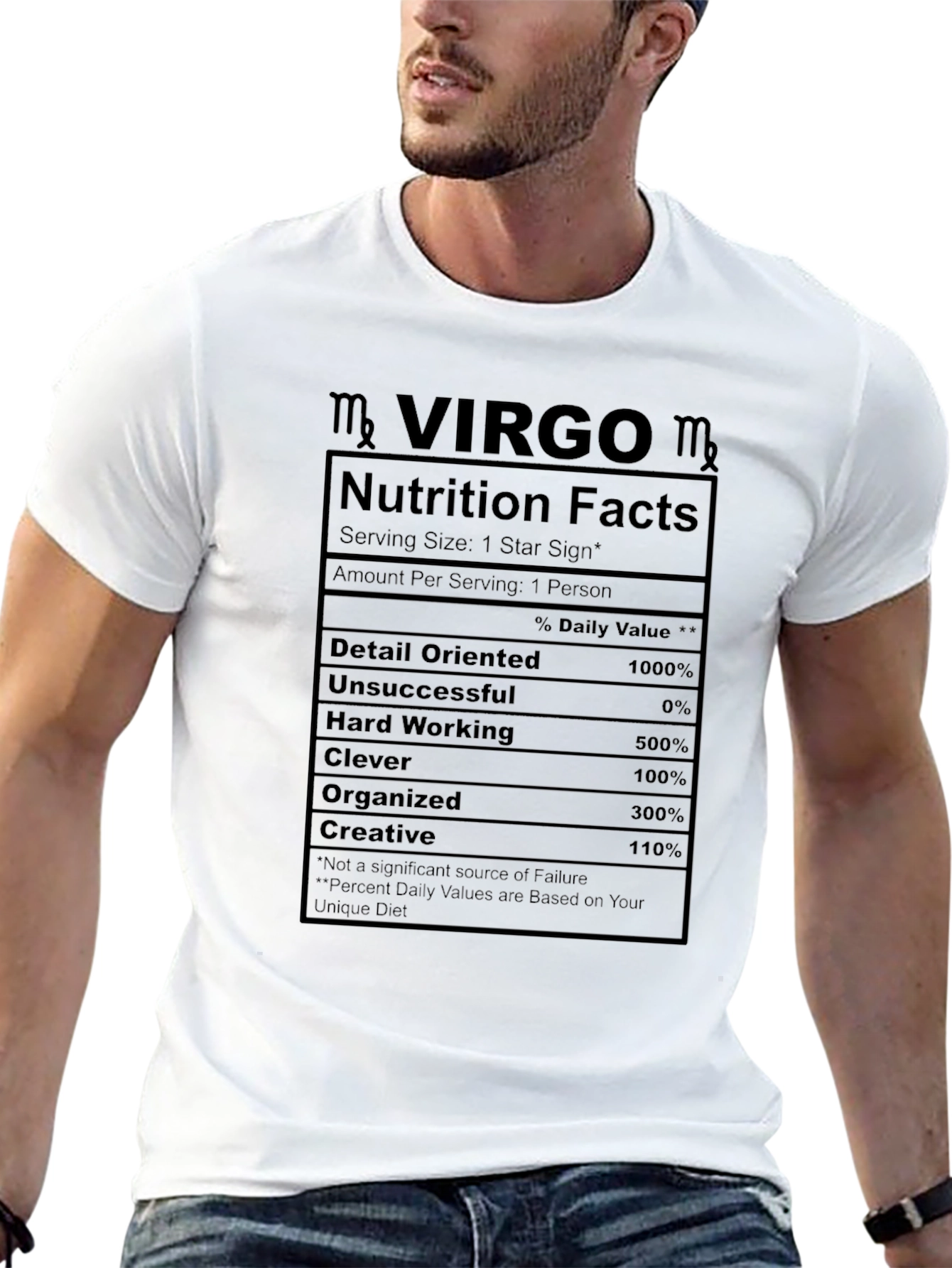 Virgo Nutrition Facts T-Shirt Zodiac Horoscope