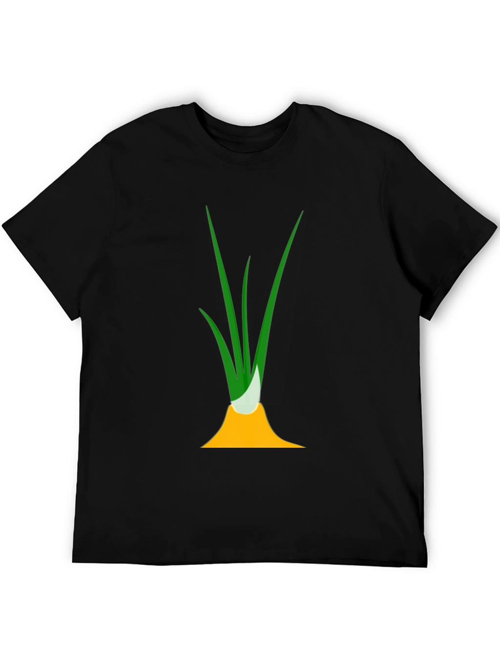 Funny Onion Graphic Tee - Black Cotton T-Shirt