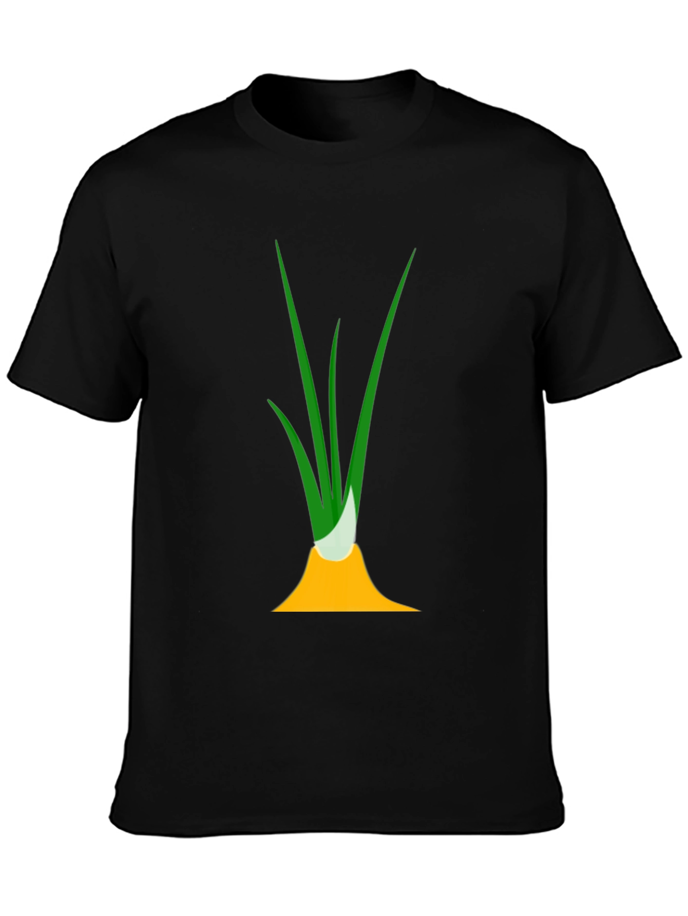 Funny Onion Graphic Tee - Black Cotton T-Shirt