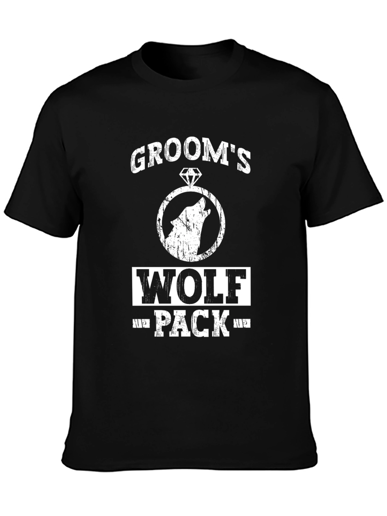 Grooms Wolf Pack T-Shirt - Bachelor Party