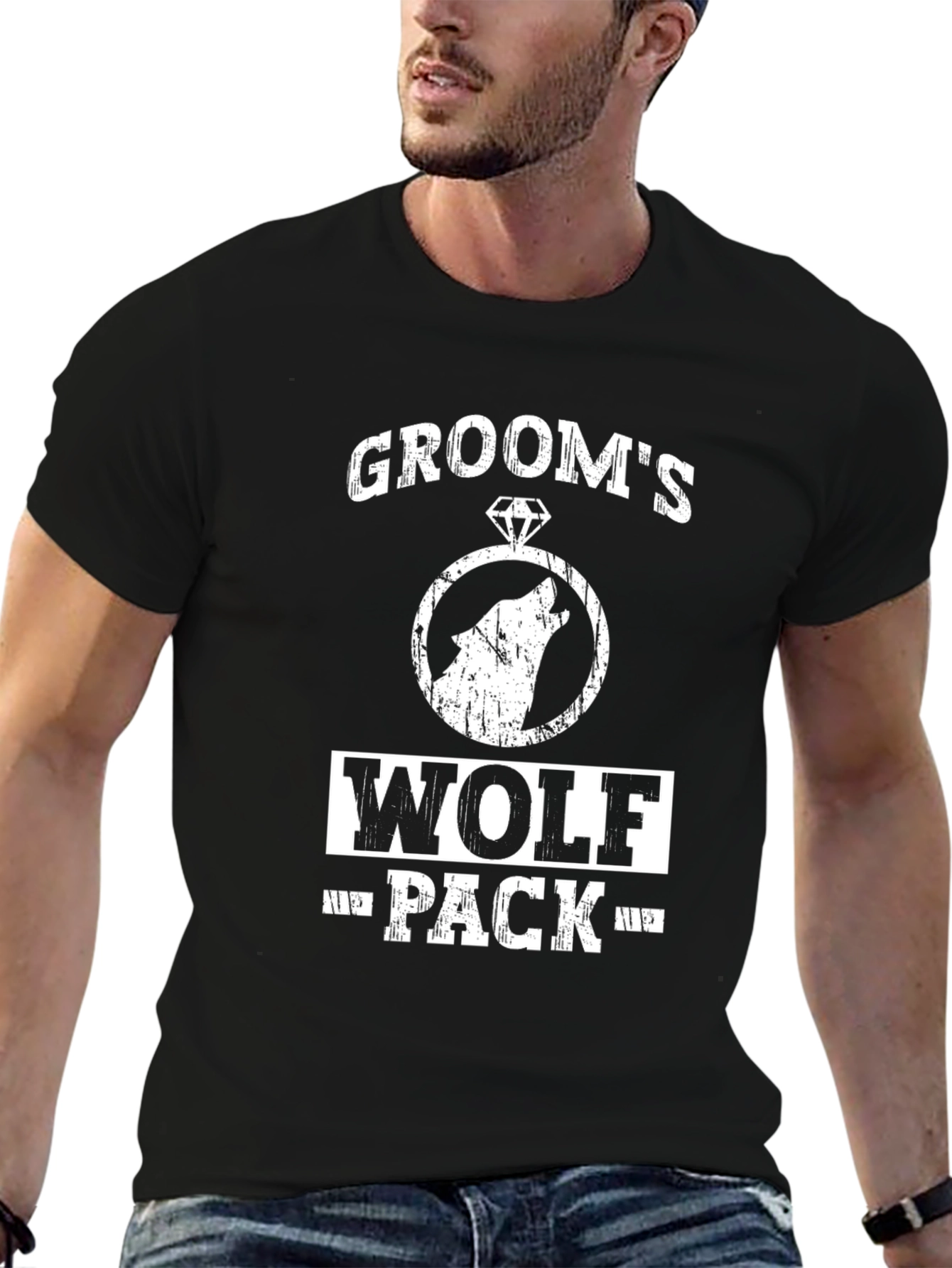 Grooms Wolf Pack T-Shirt - Bachelor Party