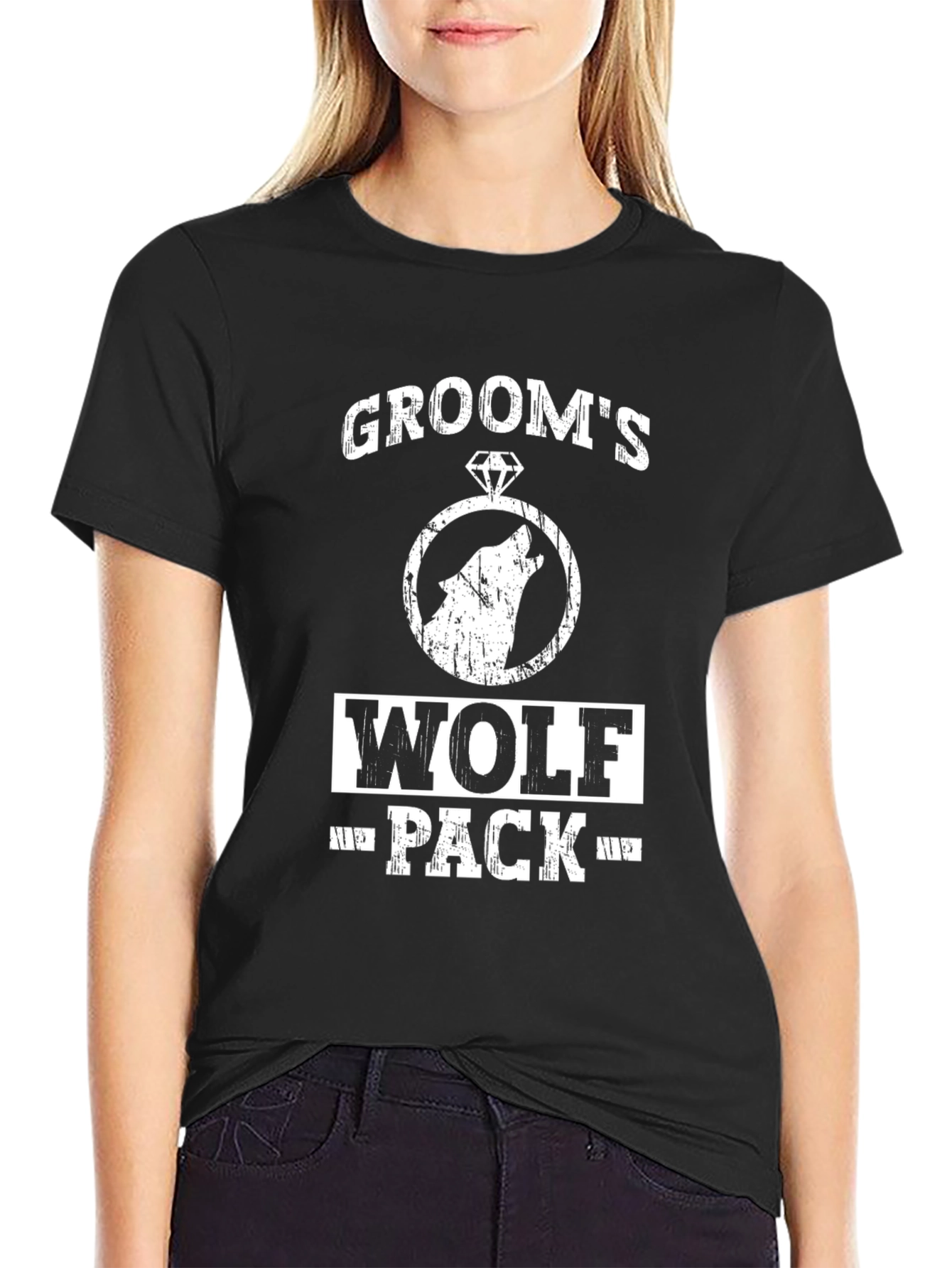 Grooms Wolf Pack T-Shirt - Bachelor Party