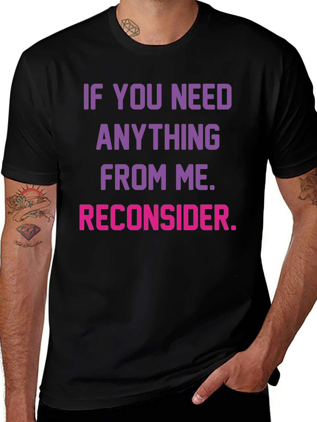 Reconsider Funny Graphic T-Shirt