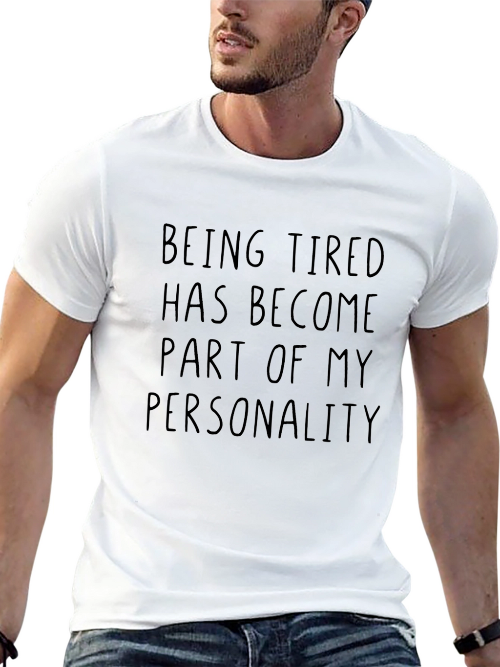 Being Tired Funny Graphic T-Shirt