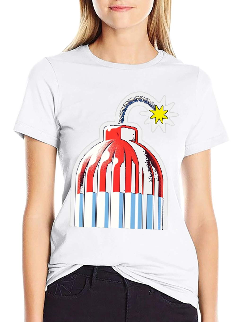 Explosive Style: Novelty Bomb Graphic Tee