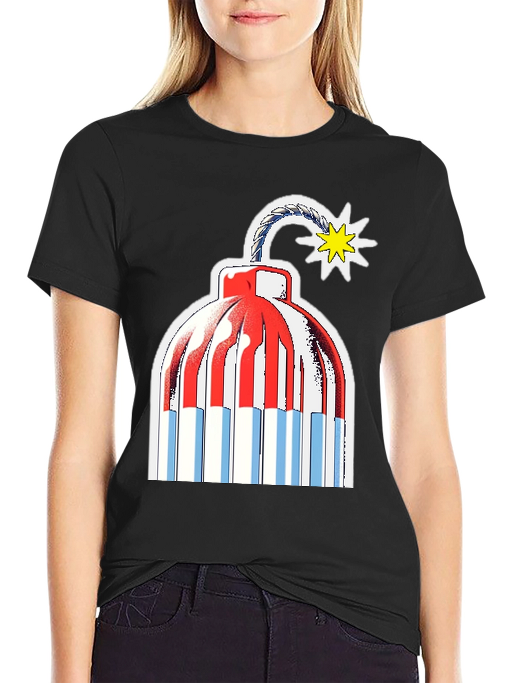 Explosive Style: Novelty Bomb Graphic Tee