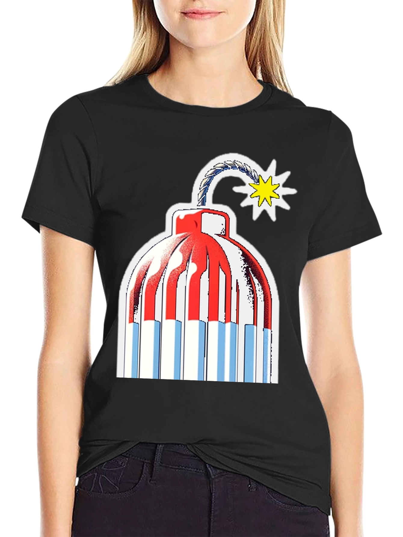 Explosive Style: Novelty Bomb Graphic Tee