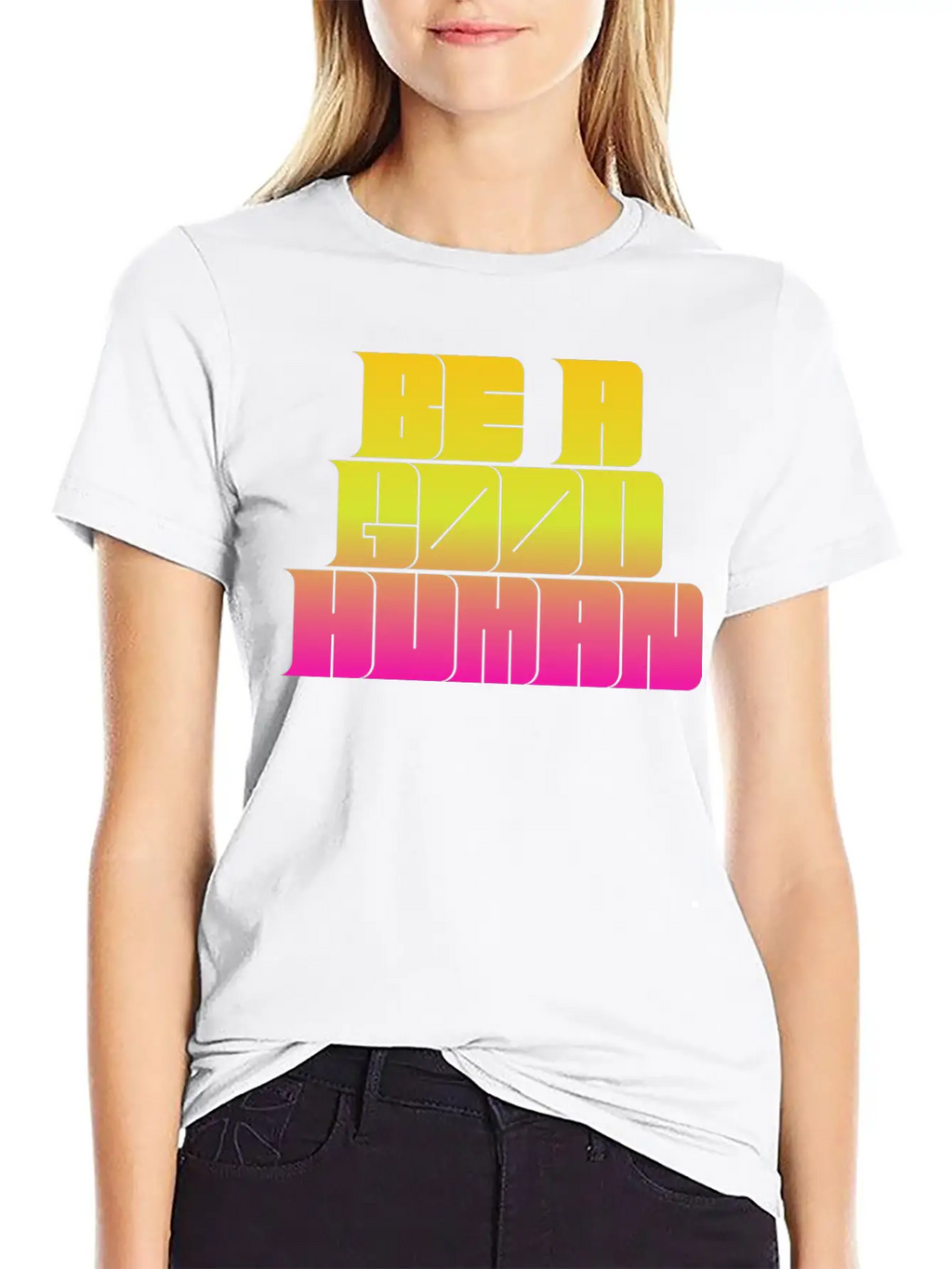Be A Good Human Unisex Casual T-Shirt – Clean Design For Daily Comfort