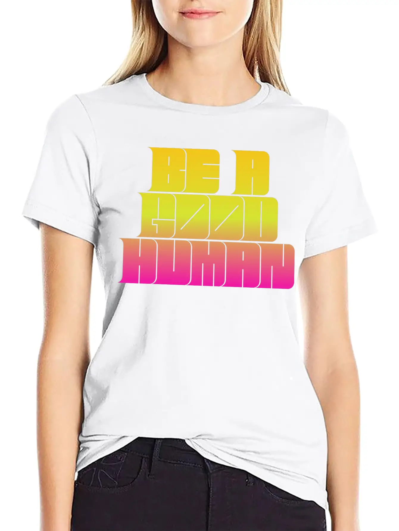 Be A Good Human Unisex Casual T-Shirt – Clean Design For Daily Comfort