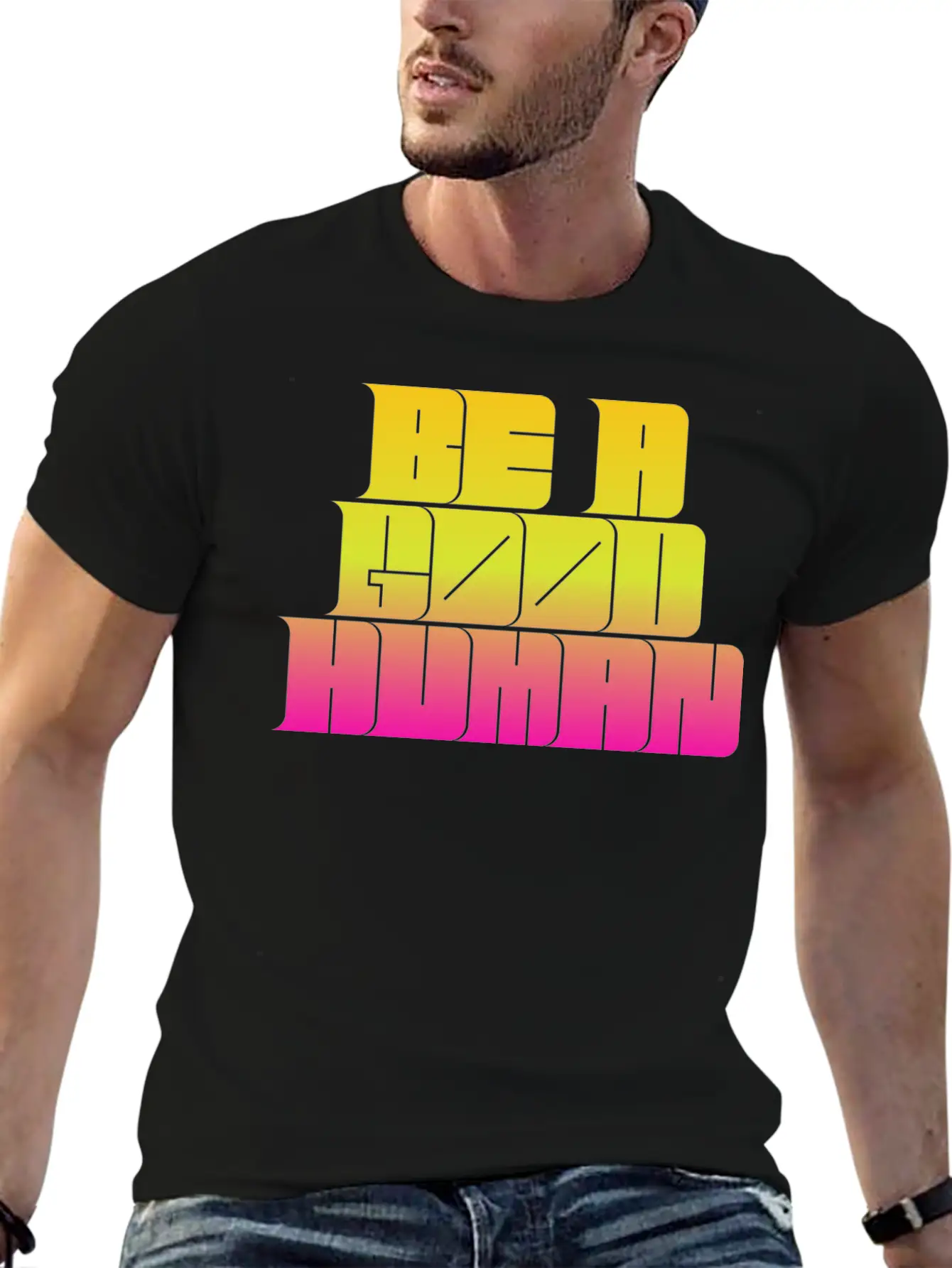 Be A Good Human Unisex Casual T-Shirt – Clean Design For Daily Comfort