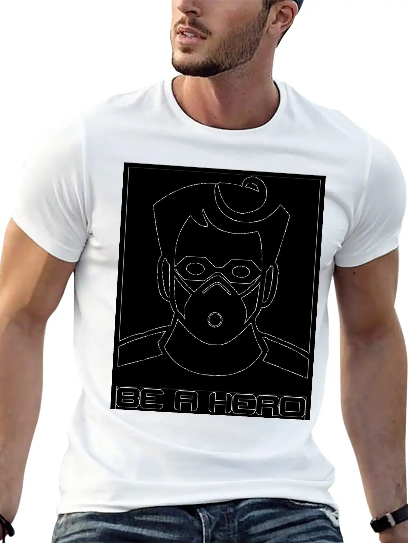 Be A Hero - Self Quarantine Essential Cotton Tee For Daily Outfits – Unisex Style