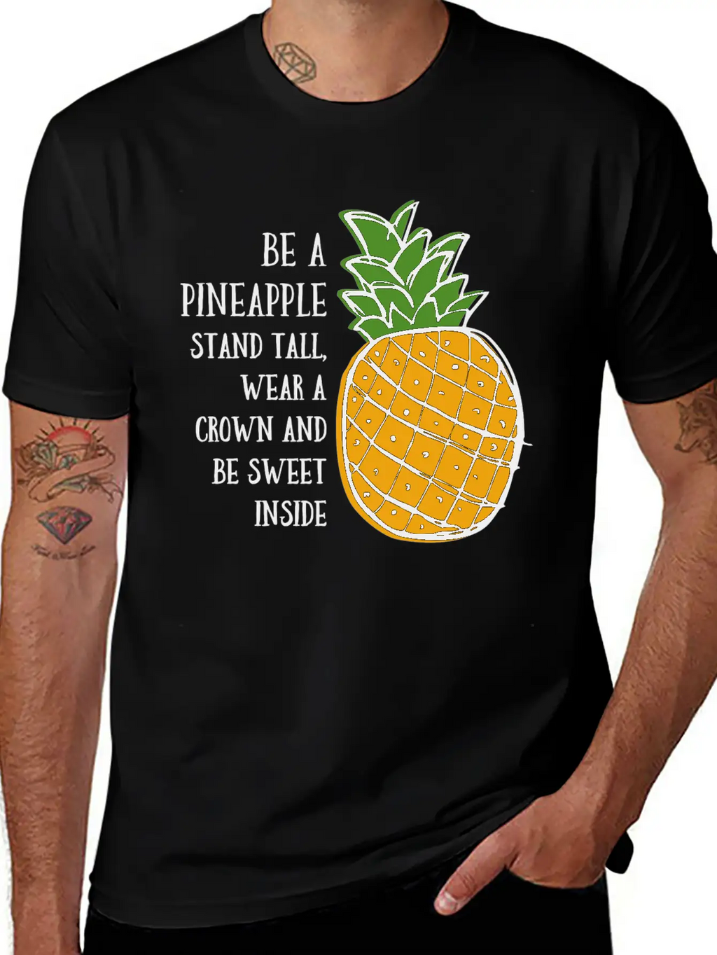 Be A Pineapple Unisex Casual T-Shirt – Clean Design For Daily Comfort