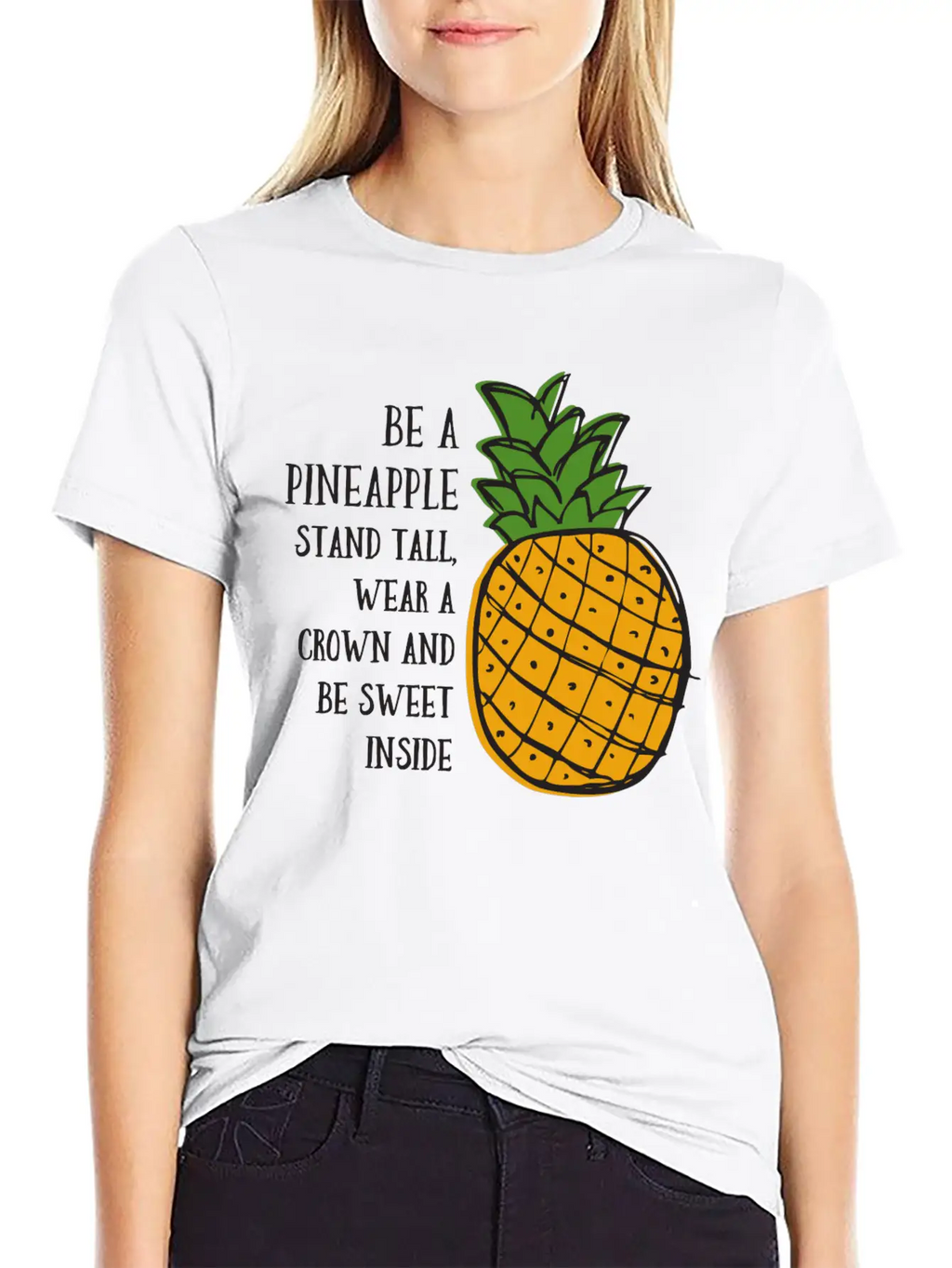 Be A Pineapple Unisex Casual T-Shirt – Clean Design For Daily Comfort