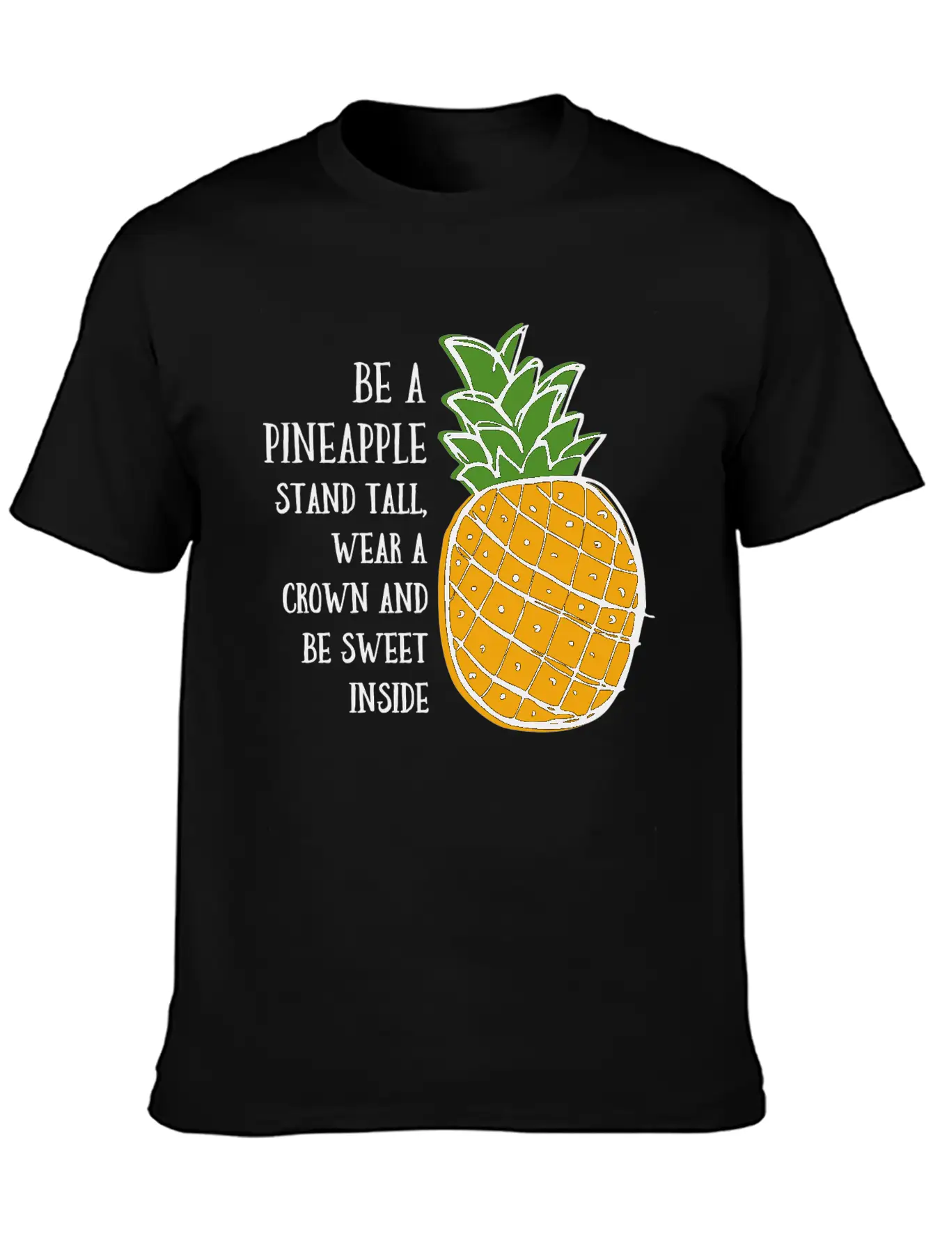 Be A Pineapple Unisex Casual T-Shirt – Clean Design For Daily Comfort