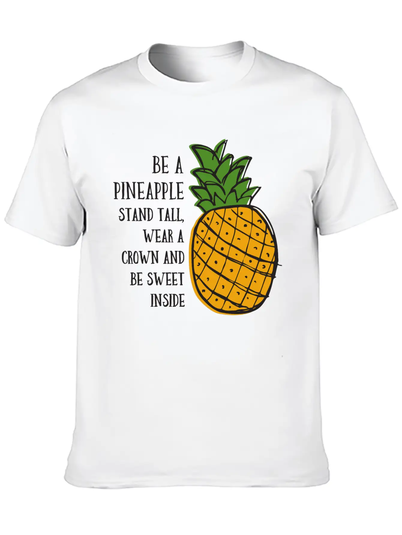 Be A Pineapple Unisex Casual T-Shirt – Clean Design For Daily Comfort