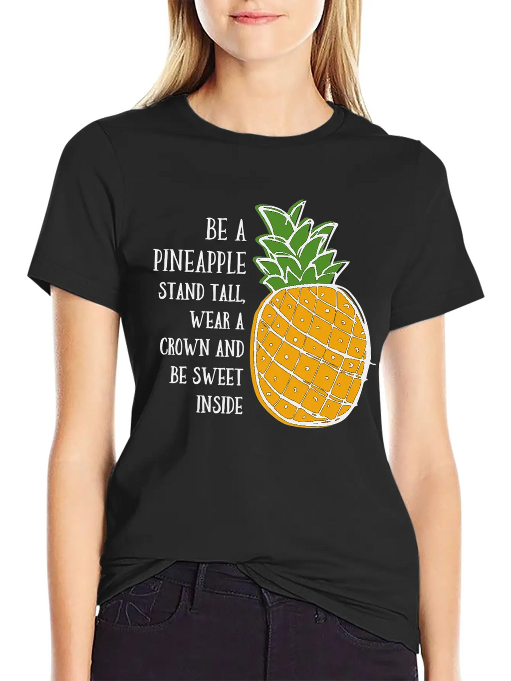 Be A Pineapple Unisex Casual T-Shirt – Clean Design For Daily Comfort