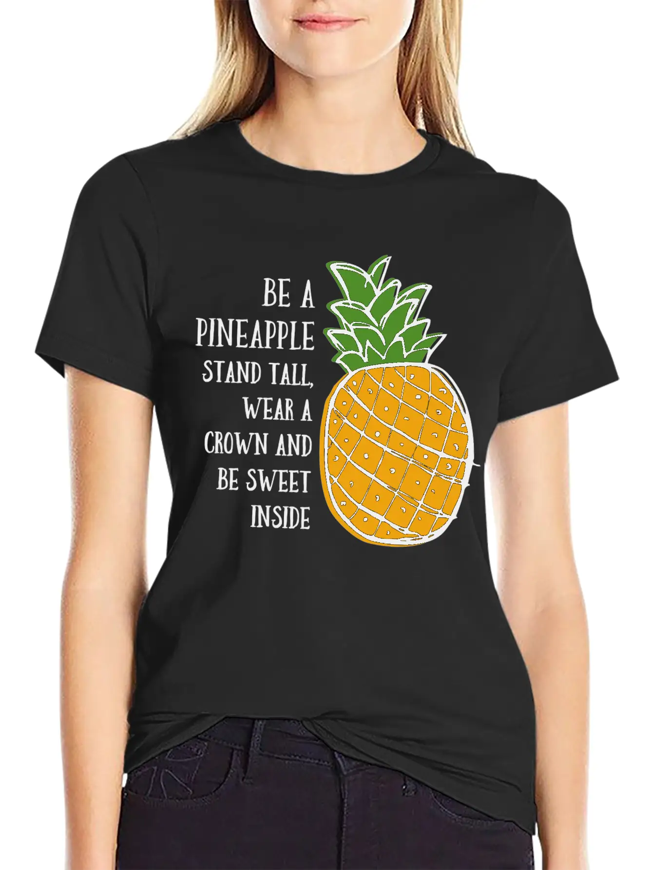 Be A Pineapple Unisex Casual T-Shirt – Clean Design For Daily Comfort