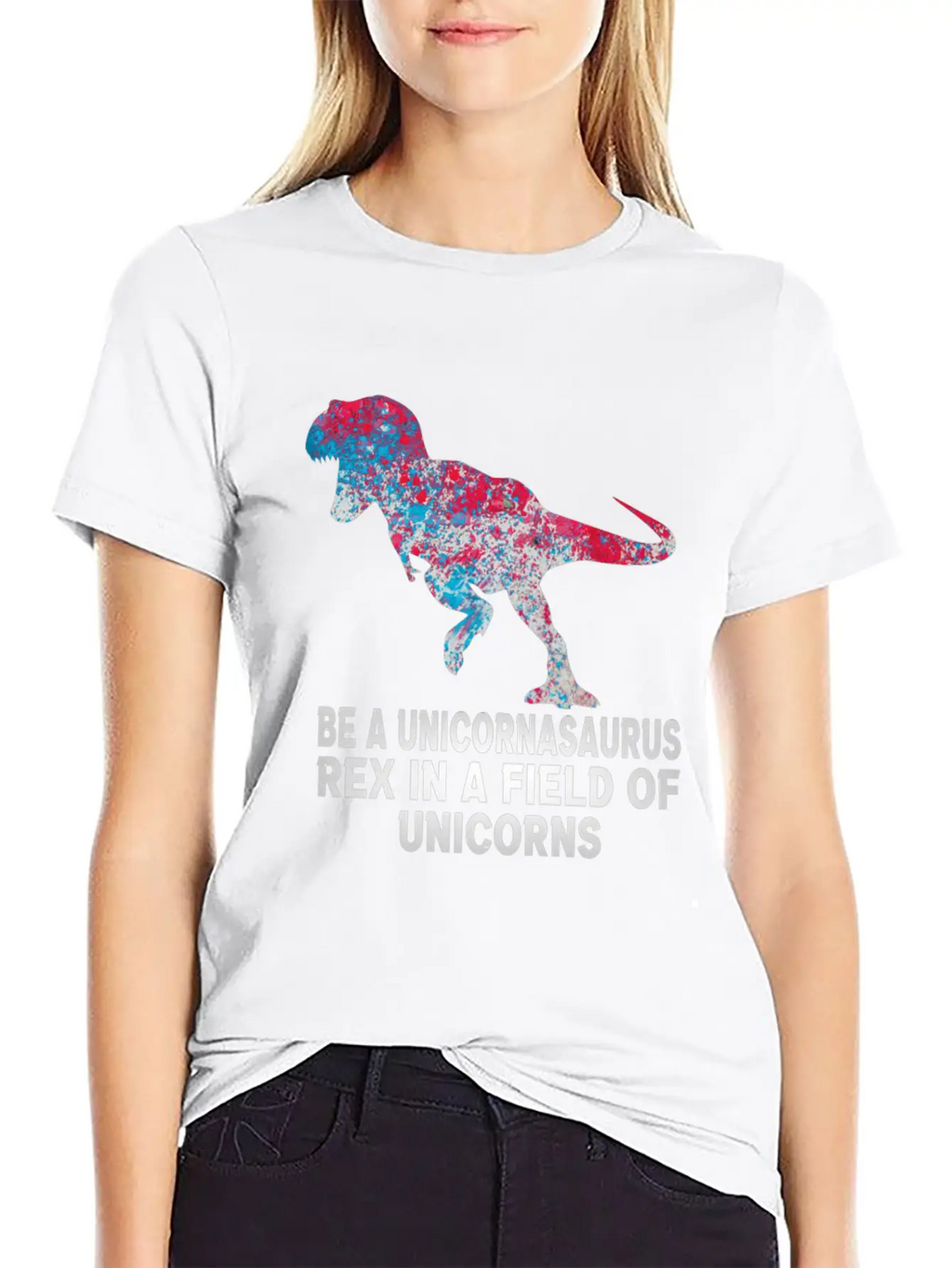 Be A Unicornasaurus Rex In A Field Of Unicorns Unisex Casual T-Shirt – Clean Design For Daily Comfort