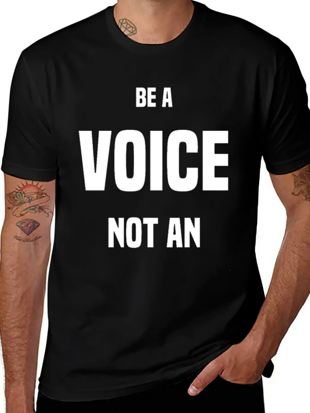 Be A VOICE Not An ECHO Unisex Casual T-Shirt – Clean Design For Daily Comfort