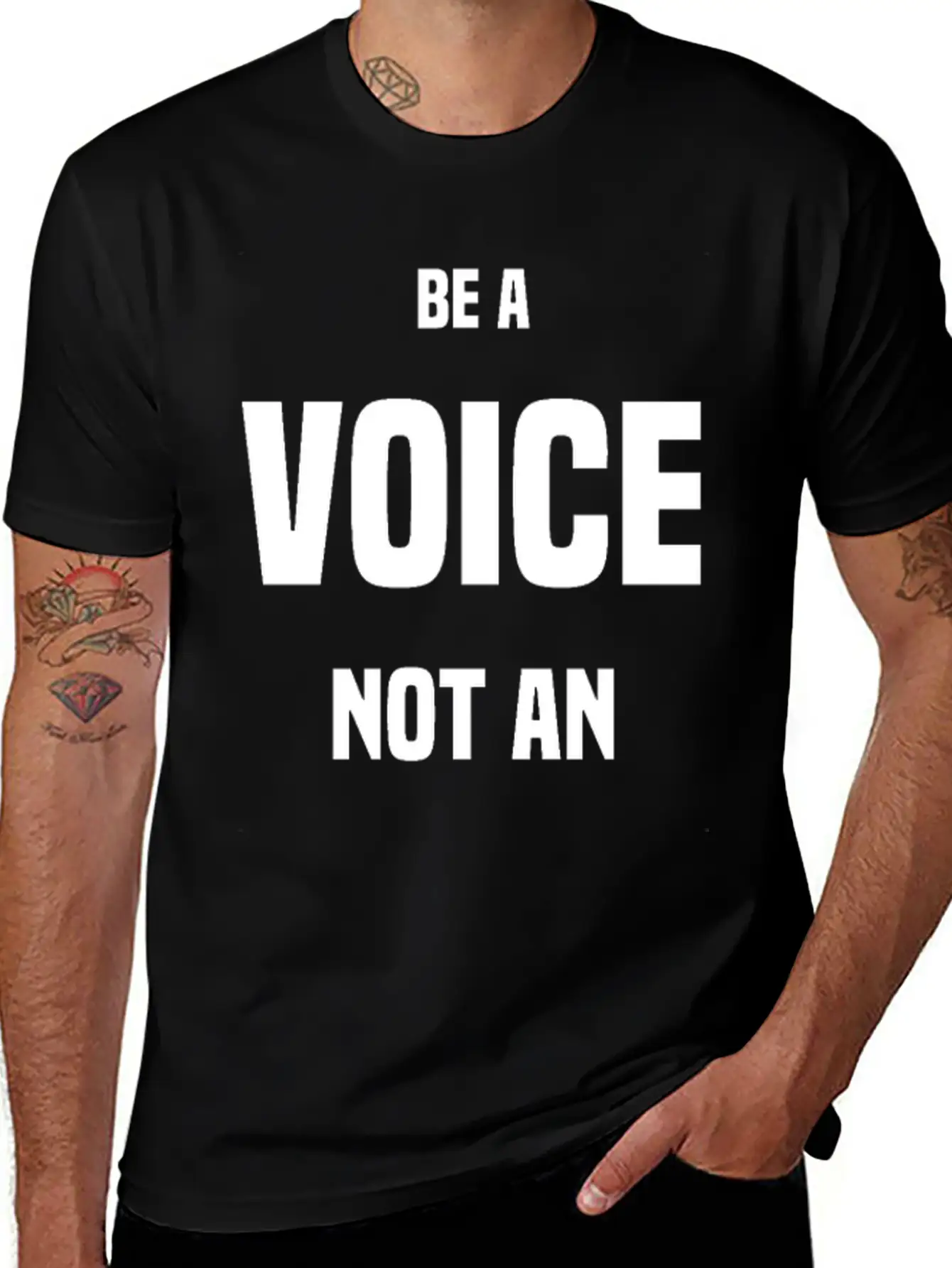 Be A VOICE Not An ECHO Unisex Casual T-Shirt – Clean Design For Daily Comfort