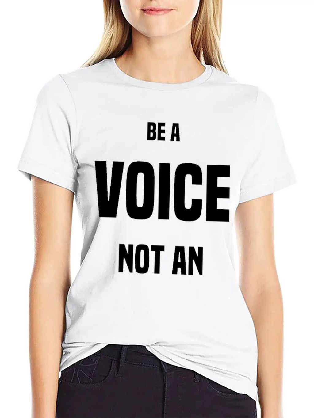 Be A VOICE Not An ECHO Unisex Casual T-Shirt – Clean Design For Daily Comfort