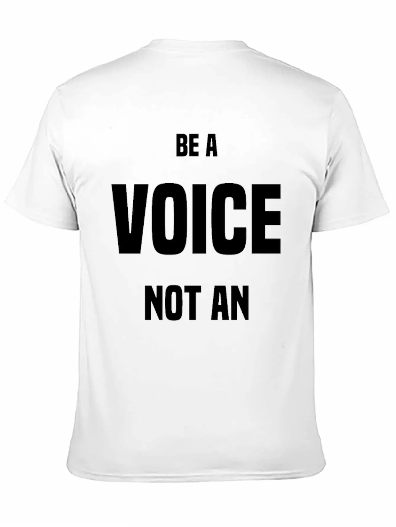 Be A VOICE Not An ECHO Unisex Casual T-Shirt – Clean Design For Daily Comfort